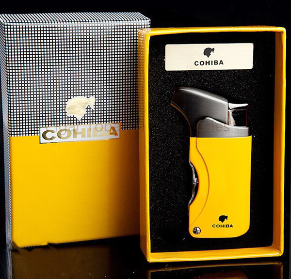 Bật lửa khò 1 tia có đục Cohiba H006