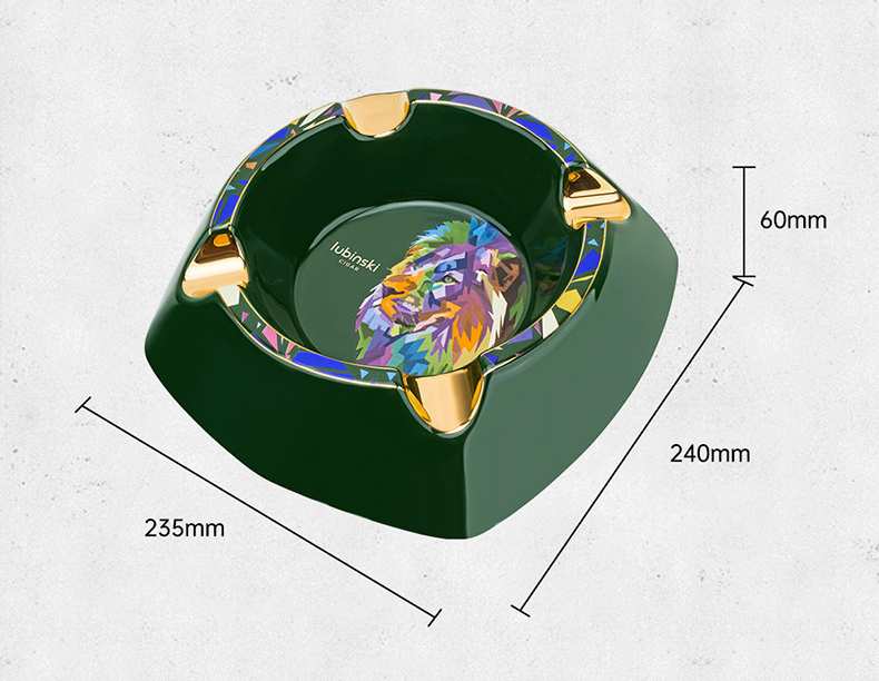 Gạt tàn sứ cao cấp 4 điếu Lubinski YJA 20030