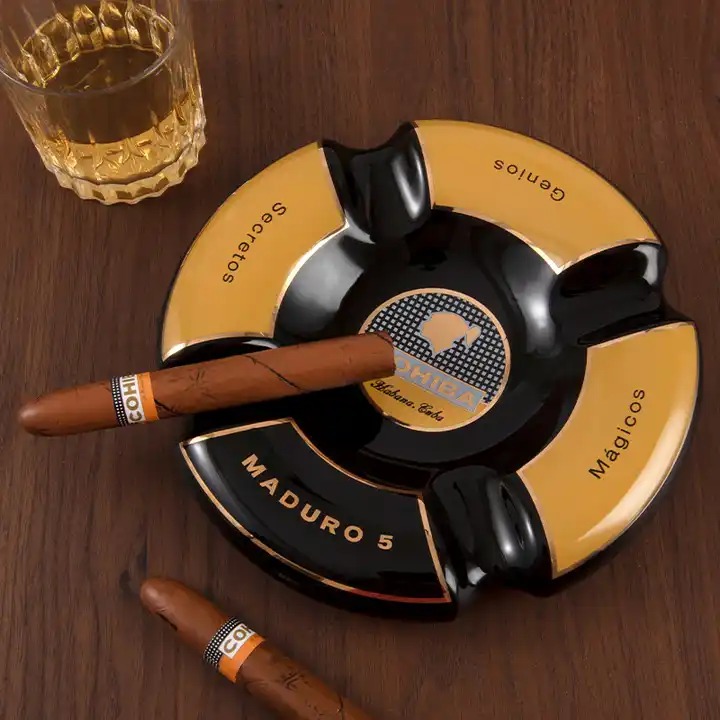 Gạt tàn sứ 4 điếu Cohiba GH01