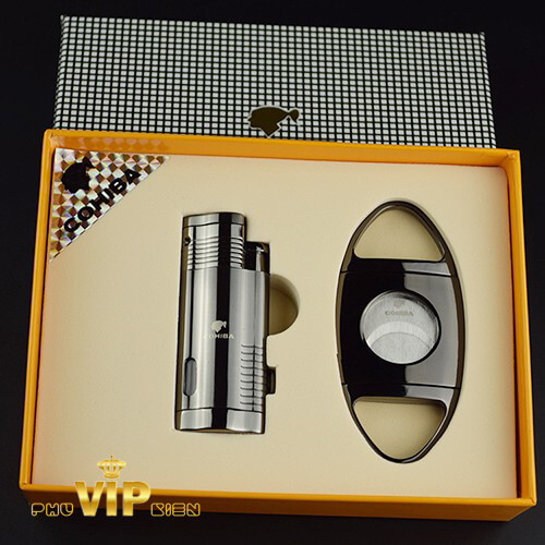 Bộ Set bật lửa và dao cắt Cohiba T14