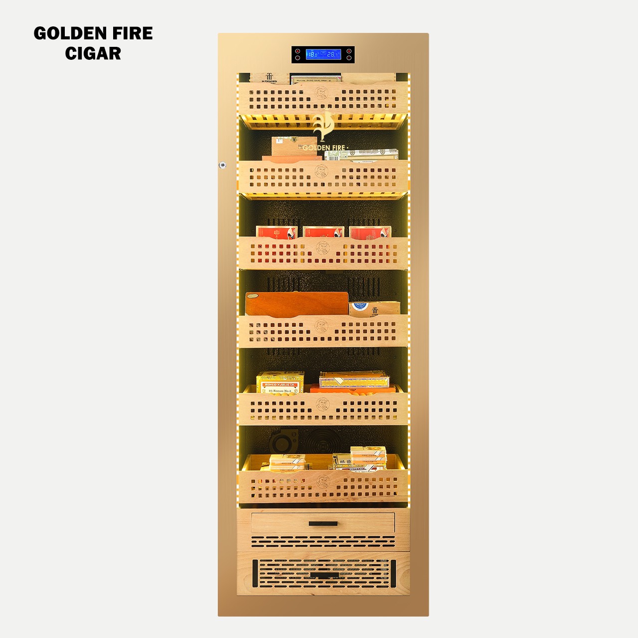 Tủ cigar trên 1000 điếu Golden Fire GF-163