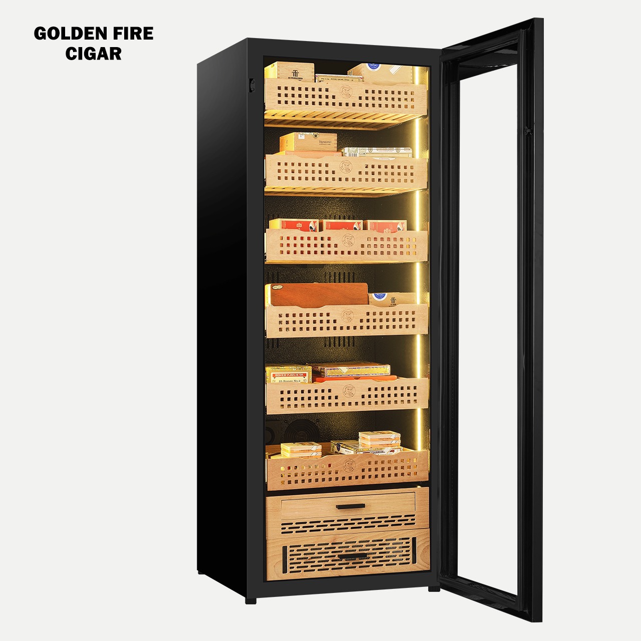 Tủ cigar trên 1000 điếu Golden Fire GF-163