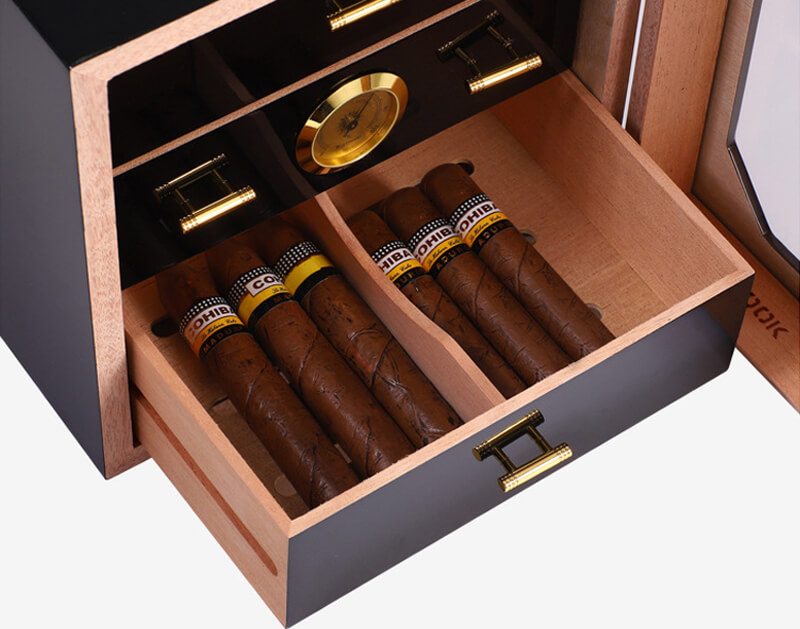 Hộp giữ ẩm Xì gà chính hãng Cohiba 3 ngăn H007