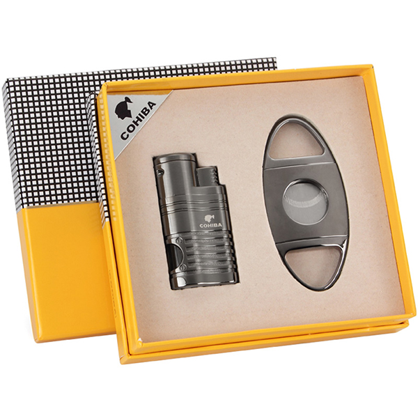 Bộ Set phụ kiện bật lửa và dao cắt Cohiba COB 61