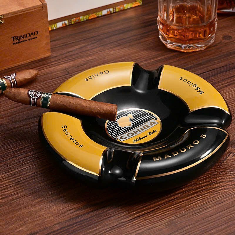 Gạt tàn sứ 4 điếu Cohiba GH01