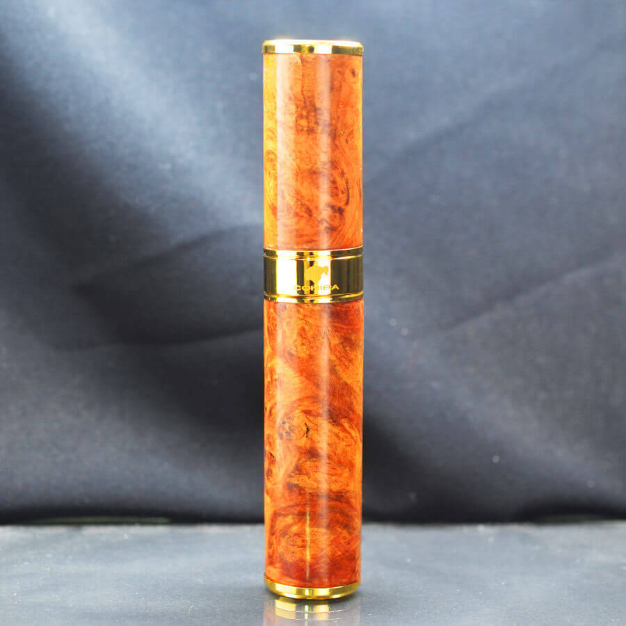 Ống đựng Cigar 1 điếu gỗ nu huyết long OG02